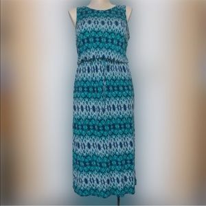 Nicole Richie Collection Mosaic Tie Dye Print Knit Maxi Dress